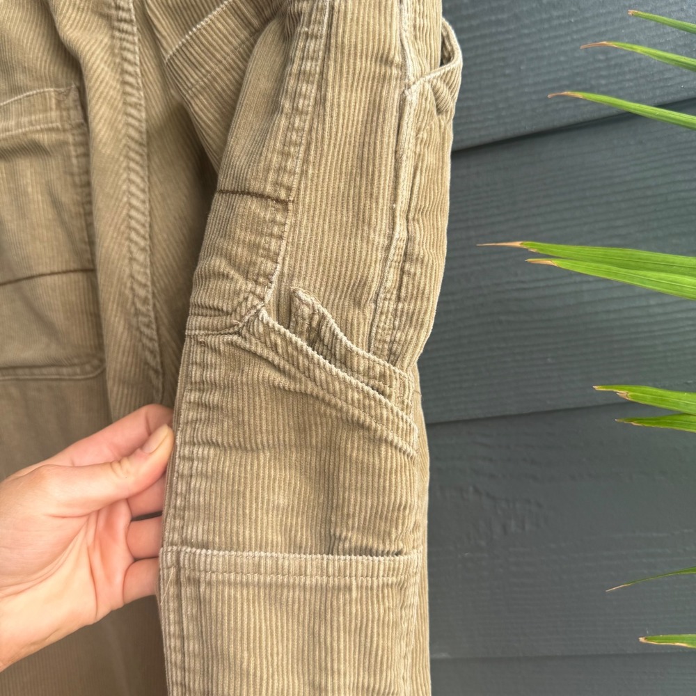 Nautica Jeans Co Corduroy Carpenter Pants Tan Baggy Fit 30x32 Cotton - Picture 5 of 11